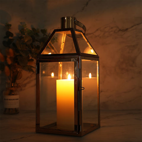 Lanterne décorative de 16 pouces de hauteur 