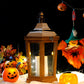 17'' H Wood Metal Hexagon Candle Holder Decorative Hanging Lanterns