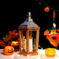 17'' H Wood Metal Hexagon Candle Holder Decorative Hanging Lanterns
