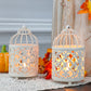 2 Pack Hanging Birdcage Tealight Lantern