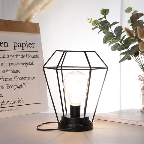 Lampe de table d'extérieur alimentée par batterie de 8,5 po de hauteur 