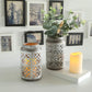 8‘’ Tall Metal Candle Holder (Set of 2)
