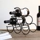 11.6”x6.3”x10.8” Iron Tabletop Wine Rack