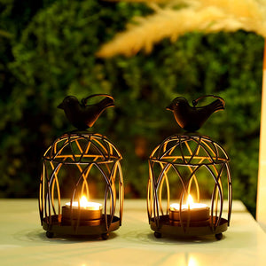 Paquet de 2 lanternes chauffe-plat suspendues pour cage à oiseaux