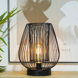 9.5''High Cage Battery Powered Table Lamp( Egg）