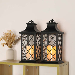 12''High Vintage Candle Lantern (Set of 2)--Applicable to Germany