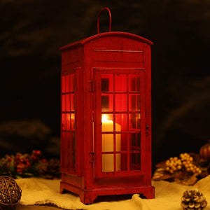 12''High Decorative CandleTelephone Booth Lantern