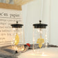 Lampe décorative à suspension en forme de feuille alimentée par batterie de 7 po de hauteur (ensemble de 2) 