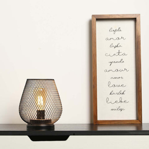 6.7" Tall Battery Powered Outdoor Table Lamp