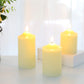 4/5/6inch High 3D Flameless Candles (Set of 3)