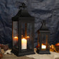 13''&19.5''Tall Outdoor Candle Lanterns（Set of 2）