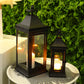 13''&19.5''Tall Outdoor Candle Lanterns（Set of 2）