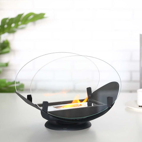 24.5 cm High Portable Tabletop Fireplace