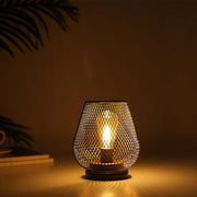 6.7" Tall Battery Powered Outdoor Table Lamp