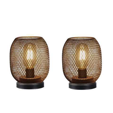 Lampe de table d’extérieur alimentée par batterie de 6,7 po de hauteur (Ensemble de 2) 