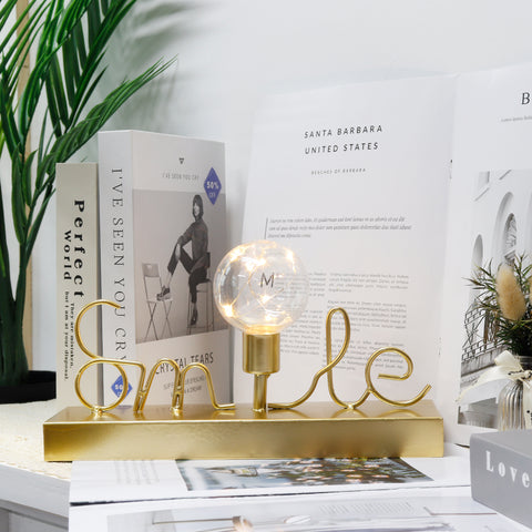 Lampe décorative sans fil avec guirlande lumineuse blanc chaud (sourire) 