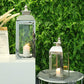 20.5"&15" High Stainless Steel Decorative Candle Lanterns ( Set of 2 )