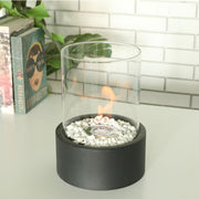 8.25''x 8.25''x 11.5''Tabletop Fireplace (Extra Large Black)