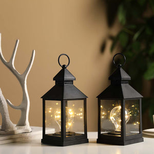 9''High Vintage Style Decorative Lantern(Set of 2)