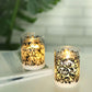 4”tall Glass Wax Battery LED Candles( Set of 2 )