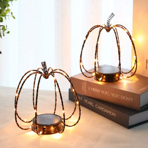 6.5" Tall Battery Powered Pumpkin Lamp（Set of 2）