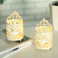 2 Pack Hanging Birdcage Tealight Lantern