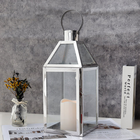 Lanterne décorative de 16 pouces de hauteur 