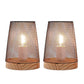 7.5''High Battery Powered Metal Mesh Table Lamp（Set of 2）