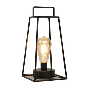 12''H Retro Style Geometric Table Lamp
