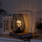 Lanternes à piles pour lampe de table de 8 po de hauteur avec ampoule de guirlande lumineuse chaude