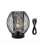 9.5''High Cage Battery Powered Table Lamp( Round )