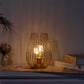 Lanternes à piles pour lampe de table de 8 po de hauteur avec ampoule de guirlande lumineuse chaude