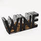 Porte-bouchon à vin de 13.5 pouces de longueur, rangement artisanal en métal pour liège à vin 