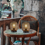 Lampe de table d’extérieur alimentée par batterie de 6,7 po de hauteur (Ensemble de 2) 