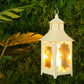 14.5'' High  Vintage Style Candle Lantern White