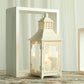14.5'' High  Vintage Style Candle Lantern White