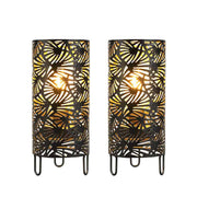 9''High Metal Lamp Battery Powered Metal Lamp（Set of 2） 