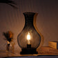 11'' hohe batteriebetriebene Lampe, kabellose dekorative Lampe mit LED-Edison-Glühbirne